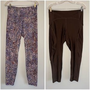 OLD NAVY bundle of 2 high rise leggings sz L ✨